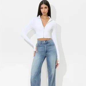 ALICE & OLIVIA DELAINA REVERSIBLE TOP - White, New with Tags